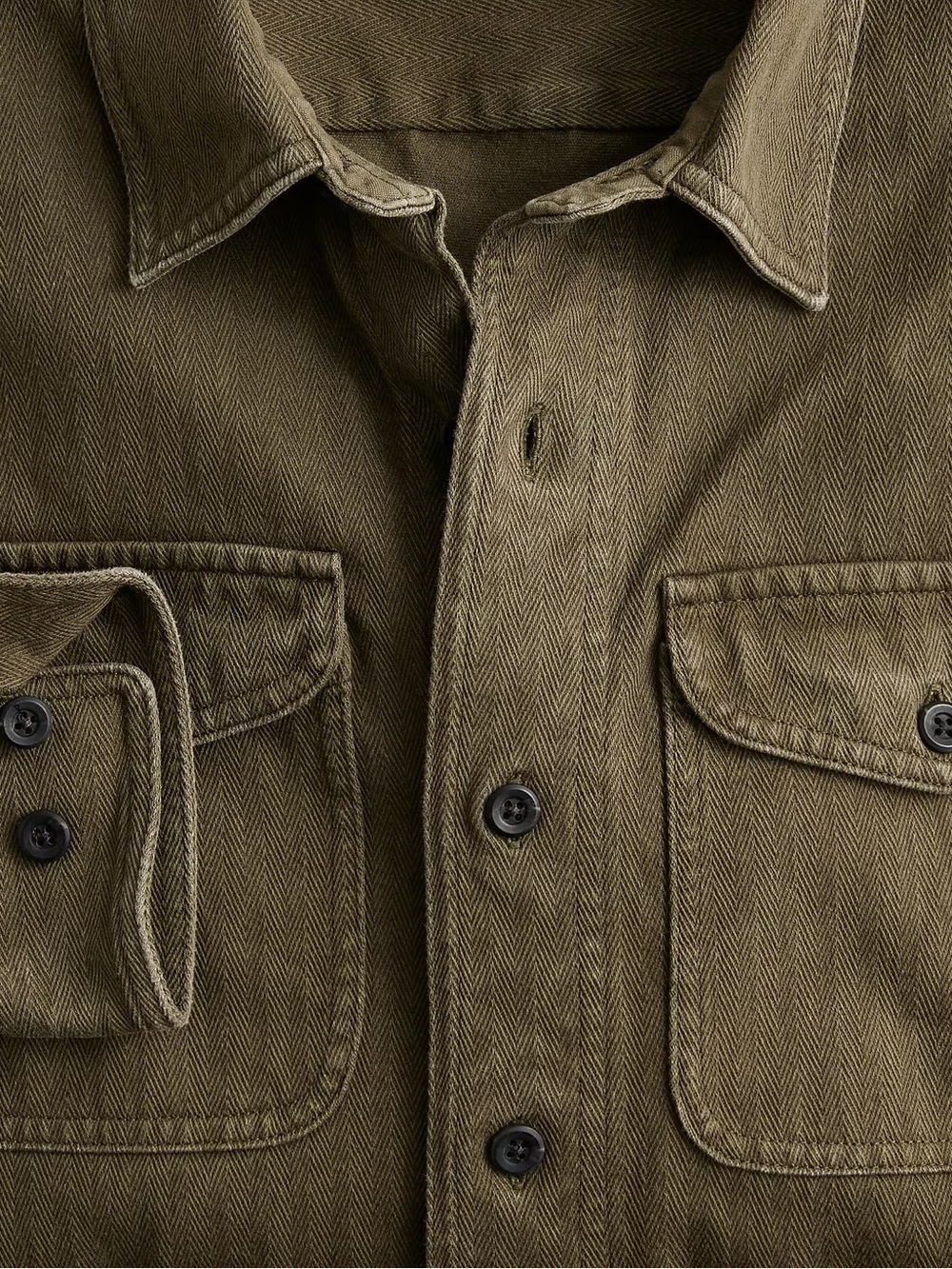 J. Crew Olive Green Lightweight Utility Shirt Jacket - Picture 7 of 8